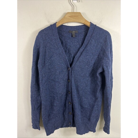 J. Crew Mens Confetti Cardigan Merino Wool Sweater Size Small Grandpacore Grunge - Picture 1 of 7